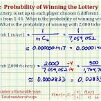 probability lottery